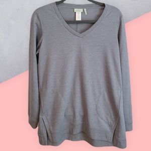 Logo Lounge  Sweatshirt Pocket Cozy Gray Size Medium